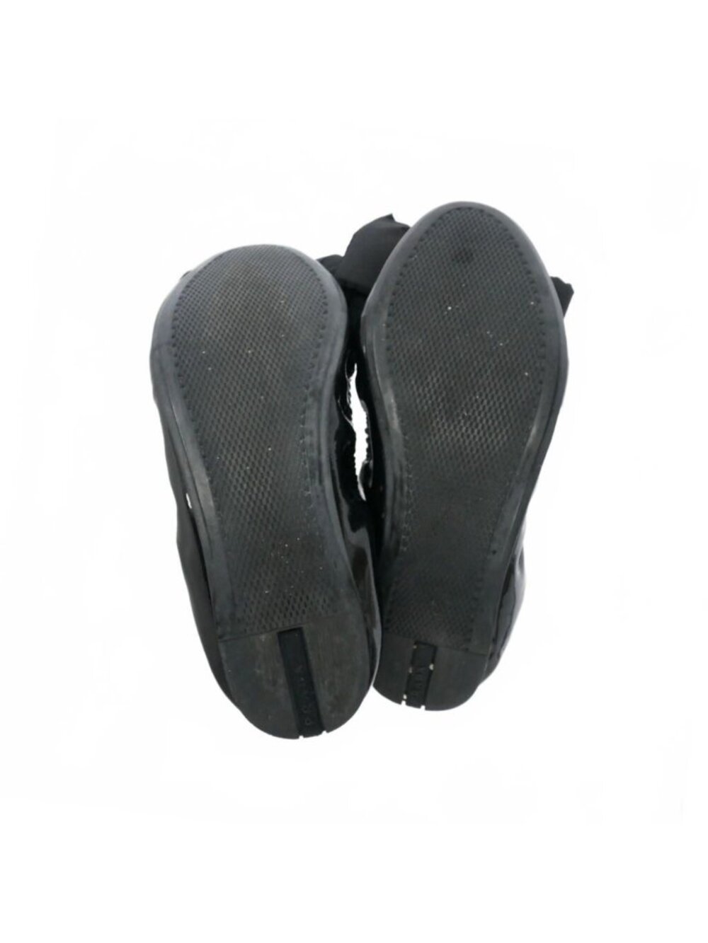 Prada Ribbon Ballet Shoes Flat Enamel 36 Black - Picture 8 of 9